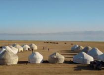 Yurt Camp on Son-Kul lake