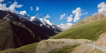 Too-Ashu pass, which is connecting north and south part of Kyrgyz Republic