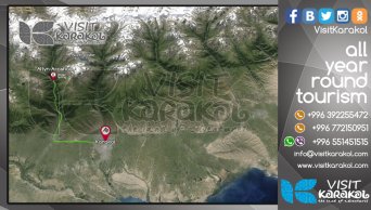 map route to Altyn-Arashan map route to Altyn-Arashan