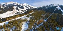 Ski base Karakol from bird's-eye