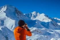 View to Tien-Shan mountains range