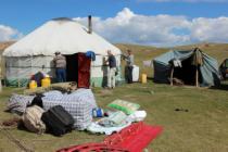 Collecting of nomad's yurt