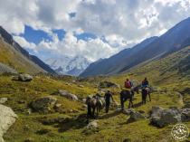 Horseback riding to Peak Karakol