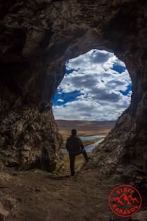 Cave in Sary-Jaz valley