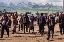 Animal market in Karakol 