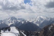 Panoramic view to Peak Karakol and Jigit