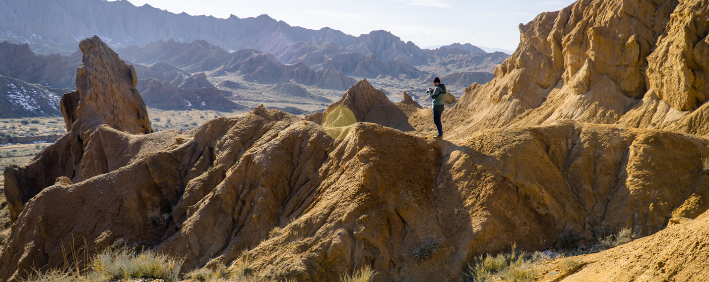 Mars canyon in Kyrgyzstan