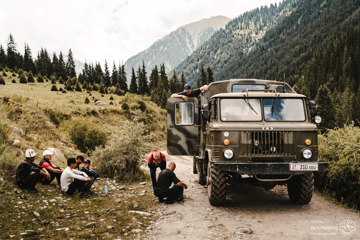 Our military style truck, one of the few ways to get around this part of town. Photo Kai Grossmann.
