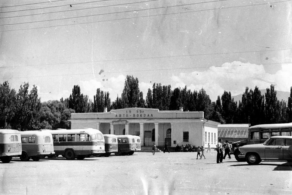 Karakol in the past - bus station