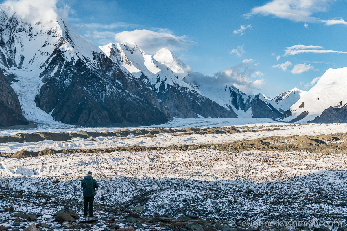 Engylchek or Inylchek glacier Kyrgyzstan