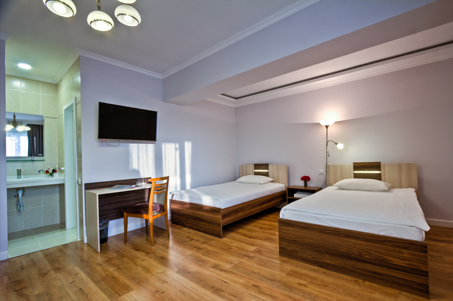 Luxe room with twin beds